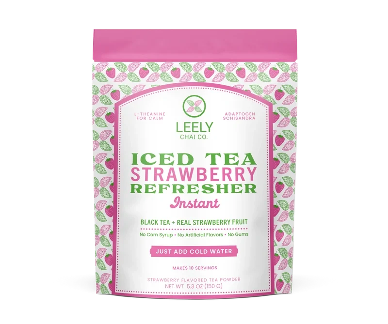  Product image of Leely Strawberry Iced Tea Refresher.
