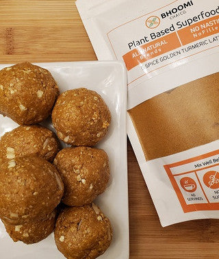Golden Turmeric Energy Balls No Bake