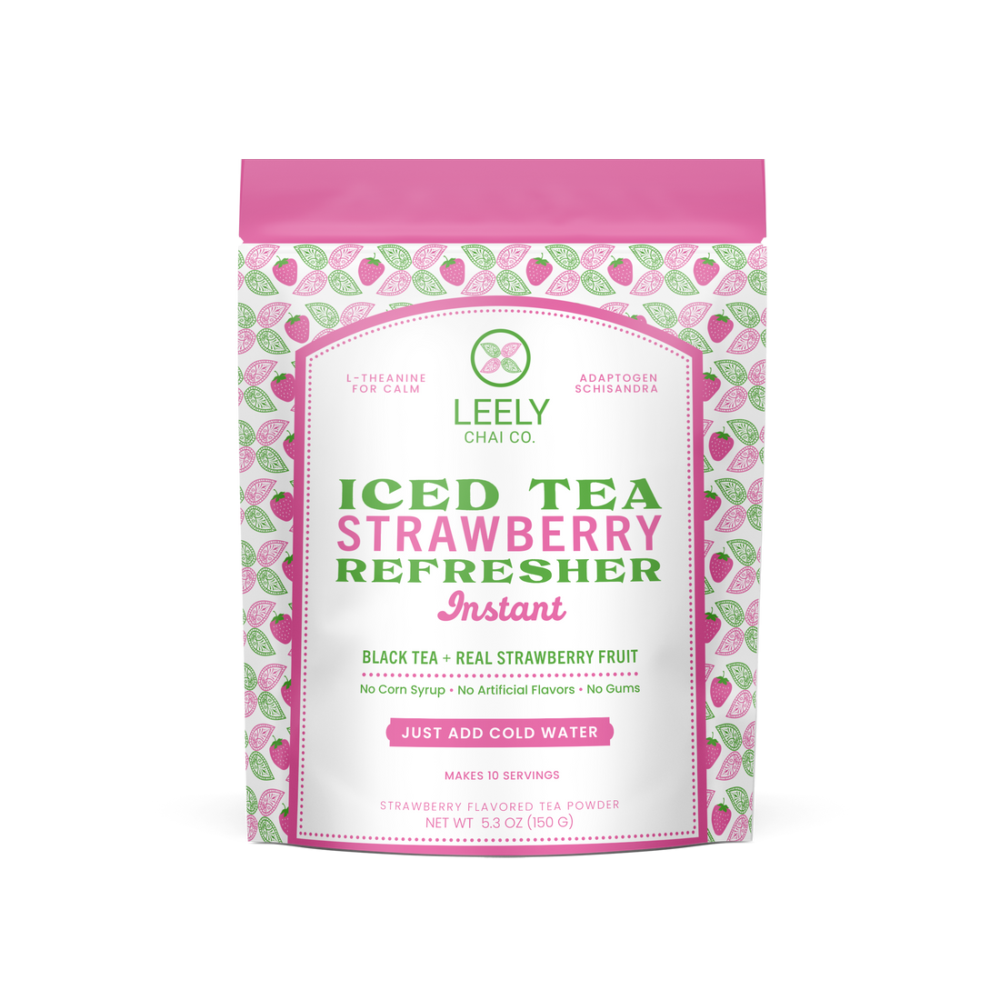 Iced Tea Strawberry Refresher Instant fruity alcohol free iced tea for refreshing party drinks